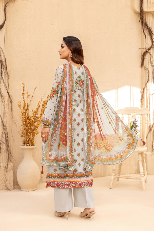 ALIZA - 3 PC UNSTITCHED