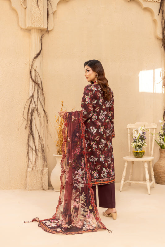 ALIZA - 3 PC UNSTITCHED