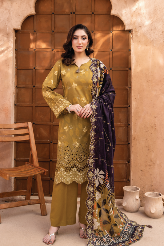 CROWN - 3 PC UNSTITCHED