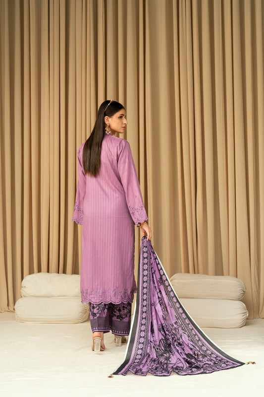 NOIR - 3 PC UNSTITCHED - elayaprints