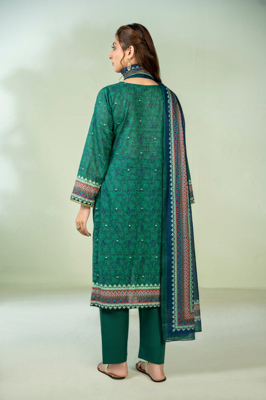 ZINNIA - 3 PC UNSTITCHED