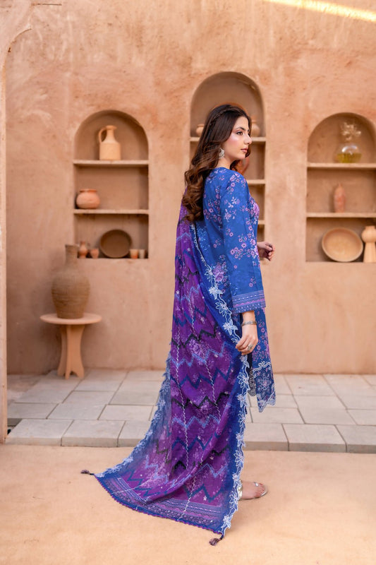 MEHVAR - 3 PC UNSTITCHED - elayaprints