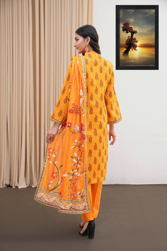 SUNFLOWER - 3PC UNSTITCHED