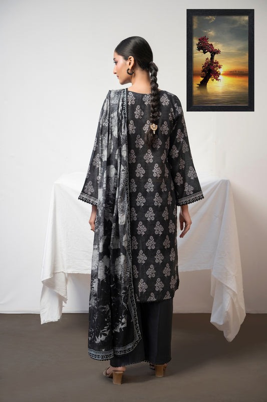 BLACK VIOLA - 3PC UNSTITCHED