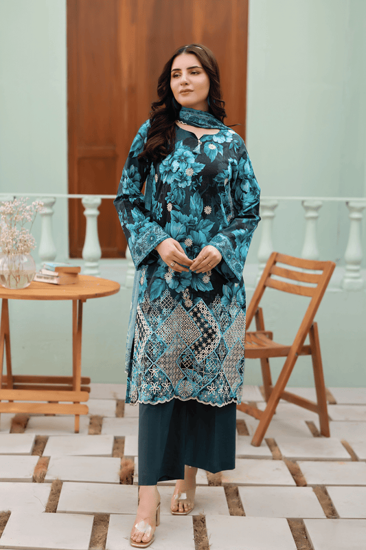 ELAAN - 3 PC UNSTITCHED - elayaprints
