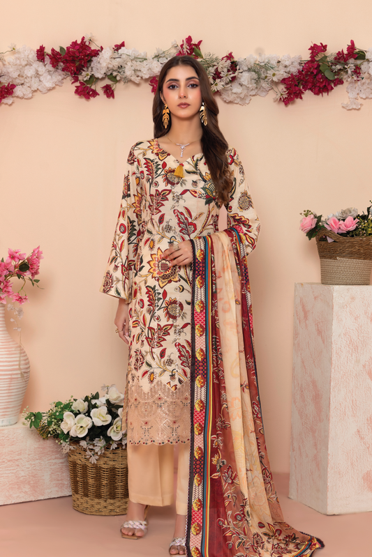 ZOYA - 3 PC UNSTITCHED