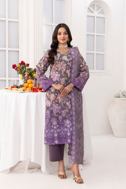 LILAC - 3PC UNSTITCHED