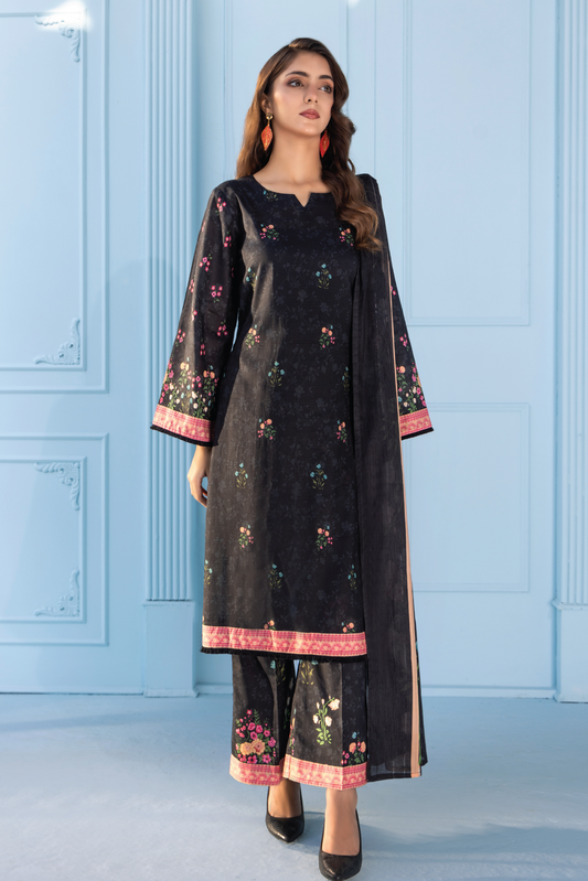 MIDNIGHT GLAM - 3PC UNSTITCHED