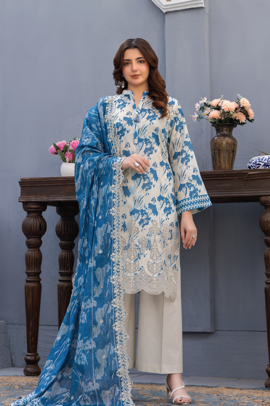 LAZERKARI - 3 PC UNSTITCHED