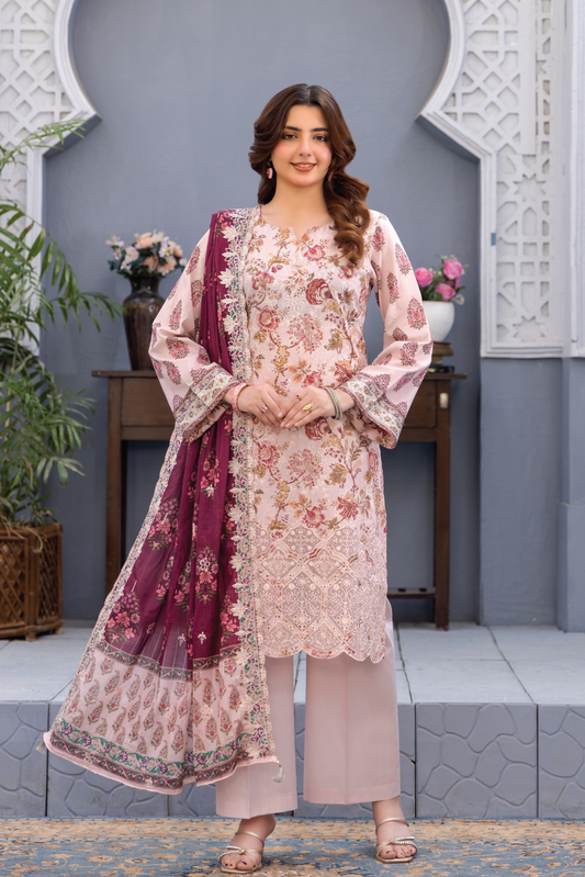 LAZERKARI - 3 PC UNSTITCHED