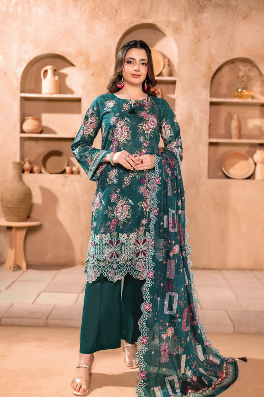 MEHVAR - 3 PC UNSTITCHED