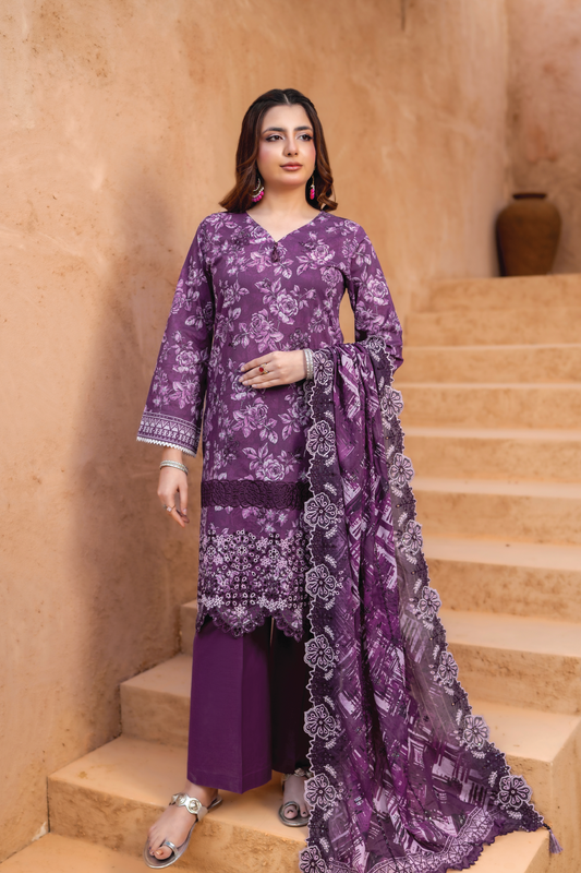 MEHVAR - 3 PC UNSTITCHED