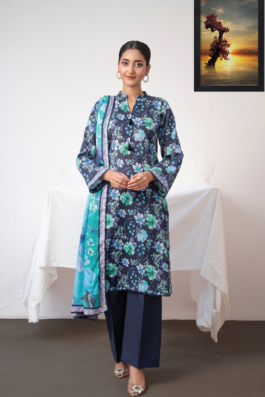 ORCHID - 3PC UNSTITCHED