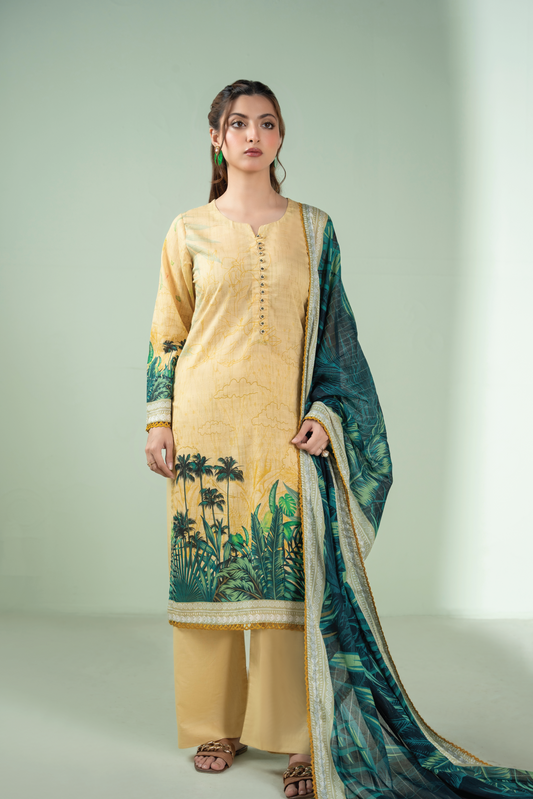 CAMELLIA - 3 PC UNSTITCHED