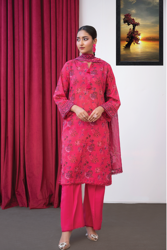 ROSE - 3PC UNSTITCHED