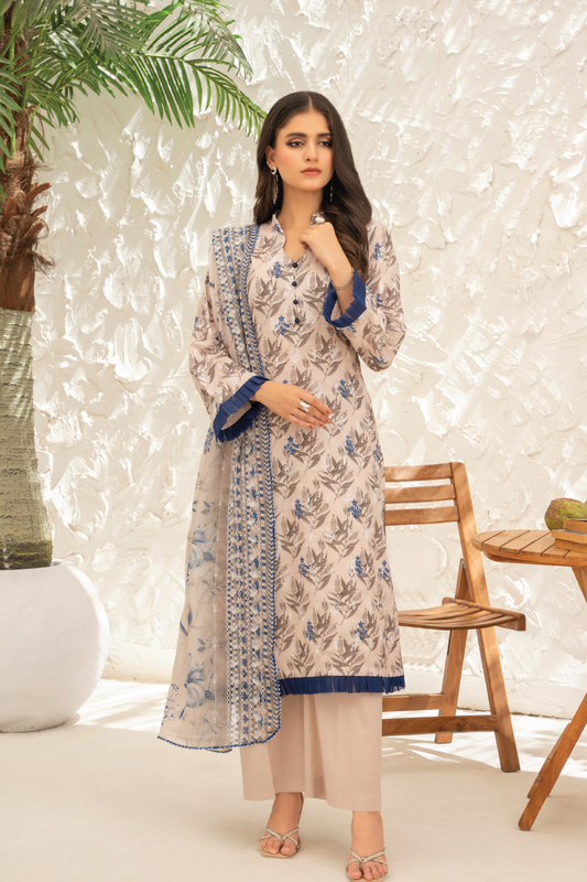 THREADKARI - 3 PC UNSTITCHED