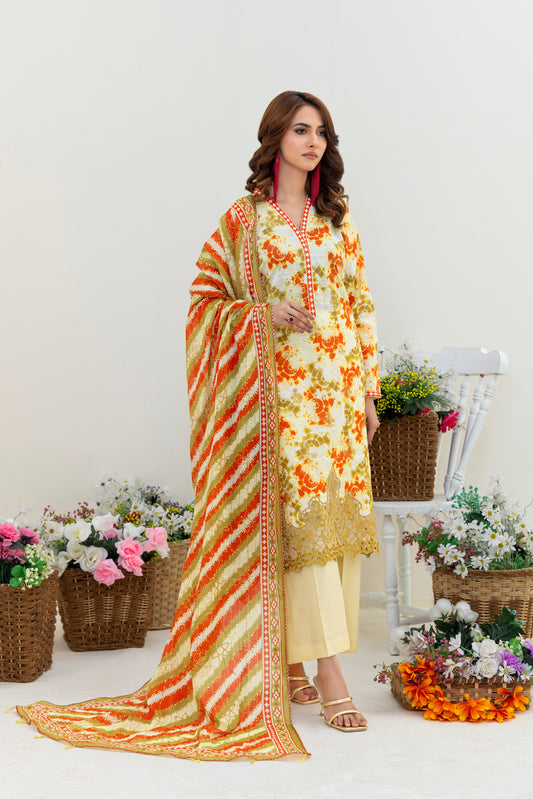ZAHA - 3 PC UNSTITCHED