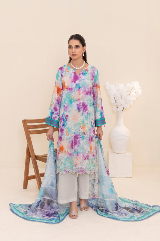 ZARA - 3 PC UNSTITCHED