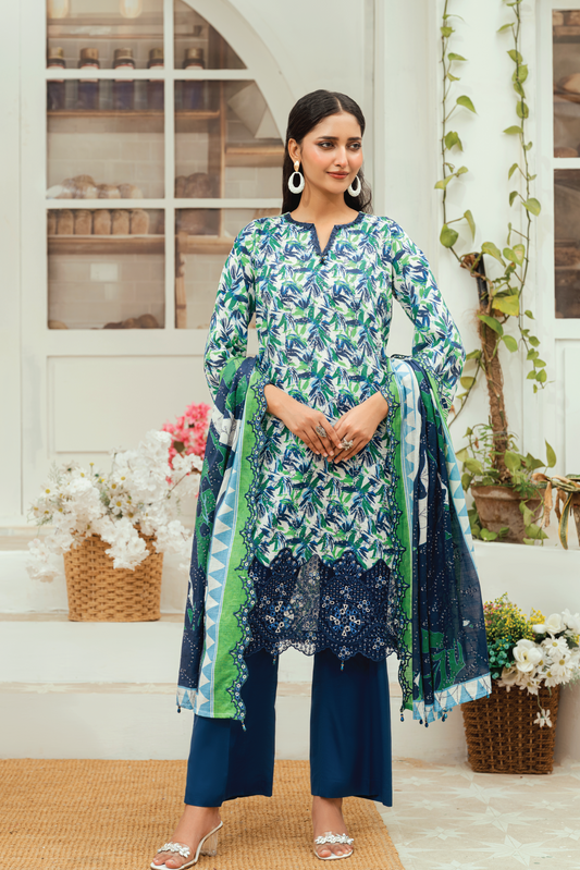 GHUMAN - 3 PC UNSTITCHED