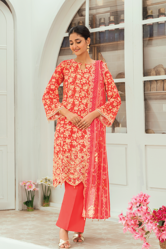 GHUMAN - 3 PC UNSTITCHED