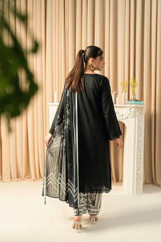 NOIR - 3 PC UNSTITCHED