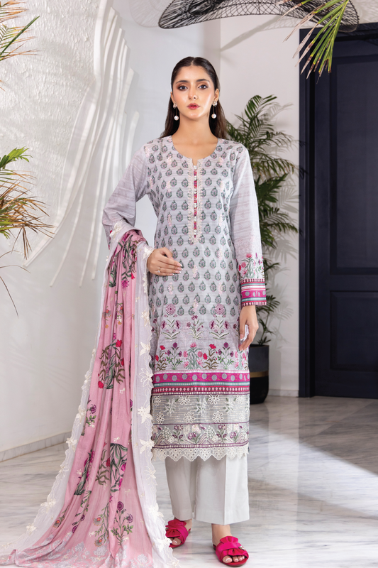 NOOR - 3PC UNSTITCHED