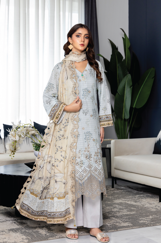 NOOR - 3PC UNSTITCHED