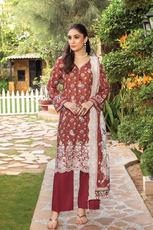 HANIA - 3PC UNSTITCHED