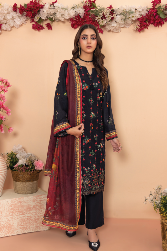ZOYA - 3 PC UNSTITCHED