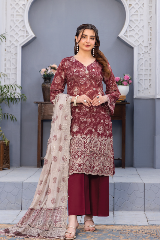 LAZERKARI - 3 PC UNSTITCHED