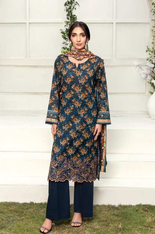 MAAHI - 3 PC UNSTITCHED