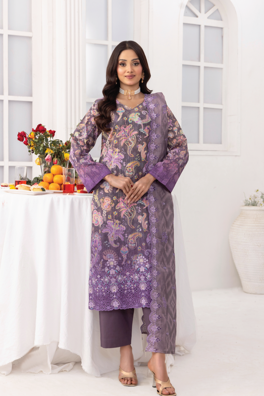 LILAC - 3PC UNSTITCHED