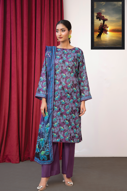 LARKSPUR - 3PC UNSTITCHED