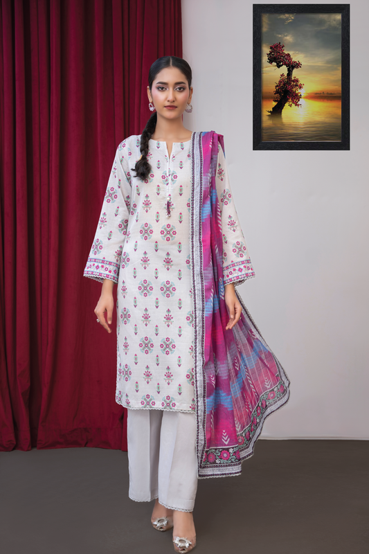 FREESIA - 3PC UNSTITCHED