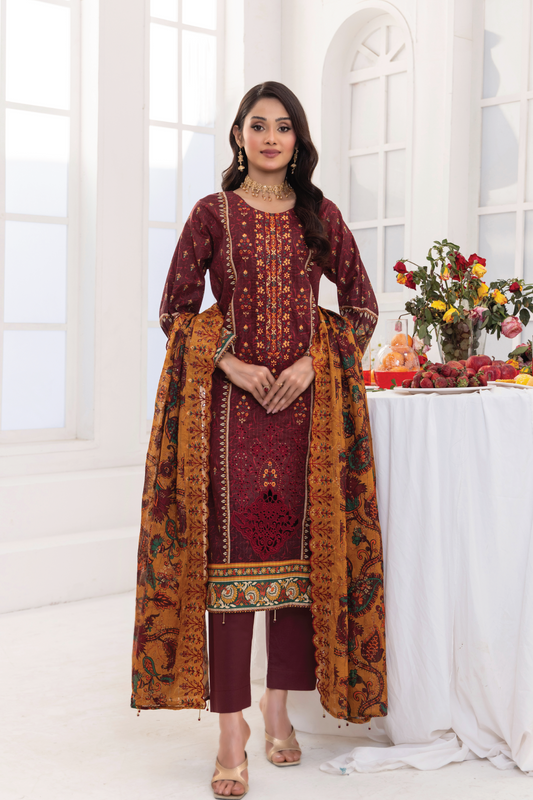 COSMOS - 3PC UNSTITCHED