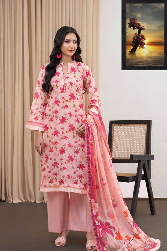 VINCA - 3PC UNSTITCHED