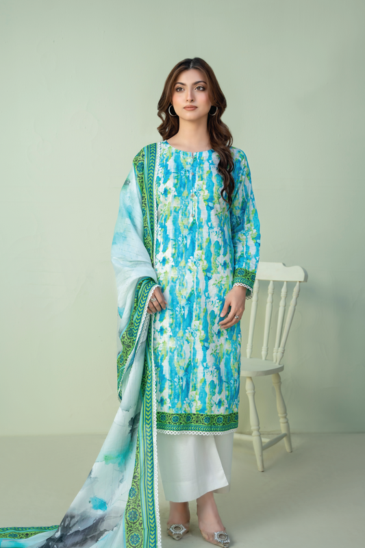LARKSPUR - 3PC UNSTITCHED