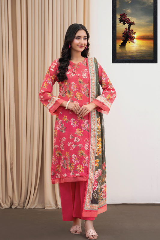 OLEANDER - 3PC UNSTITCHED